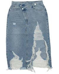 Circular Path - Cross Over Midi Skirt - Lyst