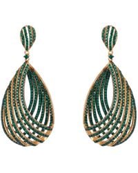 LÁTELITA London - Vortex Teardrop Earrings Emerald - Lyst