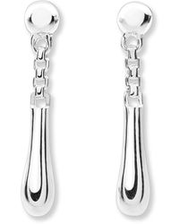Lucy Quartermaine - Solid Sterling Short Drop Earrings - Lyst