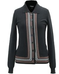 Smart and Joy - Cardigan With Contrasting Edges- And Coffee - Lyst