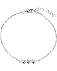 Belinda Jewelz - Topaz Triple Heart Bracelet - Lyst