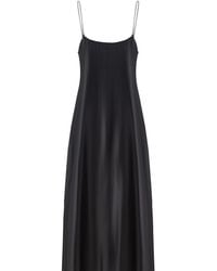 Úchè - Crystal Staps Satin Slip Dress - Lyst