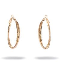 Ebru Jewelry - Eternal Twist Double Strand Hoop Earrings - Lyst