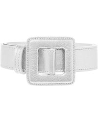 BeltBe - Mini Square Metallic Buckle Belt - Lyst