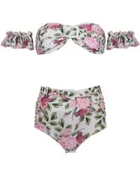 Nur Karaata - Marigold Rose Bikini Set - Lyst