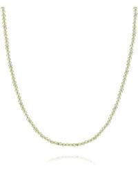 Nellou Jewellery - Peridot August Birthstone Orbit Necklace - Lyst