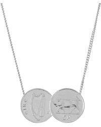 Katie Mullally - Double Irish 5P Coin Necklace - Lyst
