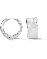 Dower & Hall - Wide Waterfall Huggie Hoops - Lyst