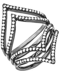 SALLY SKOUFIS - Shine Ring With Made Cz Diamond Stimulant - Lyst