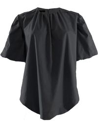 Joeleen Torvick - Puff Sleeve Gathered Top - Lyst