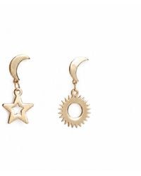 Silver Moon - Astral Duo-Plated Sterling Earrings - Lyst