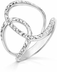 Gold & Honey - Diamond Cut Interlocked Ring - Lyst
