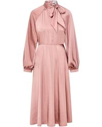 Loom London - Neutrals / Iris Bow Dress Blush Pink - Lyst