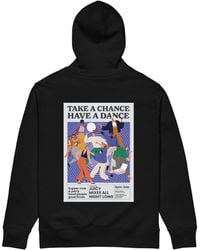 Anchor and Crew - Take A Chance Have A Dance Disco! Organic Cotton Embroidered Heavyweight Hoodie - Lyst