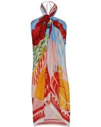 DHARA SHETH DUBAI - Peach Blossom Resort Halter-Style Sarong Sarong - Lyst