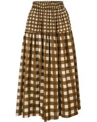SUNSHINE TIENDA - Painted Gingham Colette Skirt - Lyst