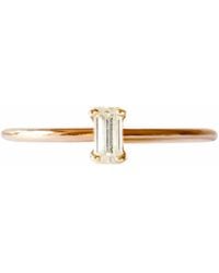 Lee Renee - Moissanite Baguette Ring - Lyst