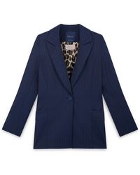 Amanda Thompson Couture - Toni Suit Jacket Wool & Pinstripe - Lyst