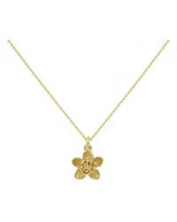 Lee Renee - Cherry Blossom Necklace – Gold - Lyst
