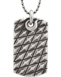 Snake Bones - Alligator Scales Dog Tag Pendant Necklace - Lyst