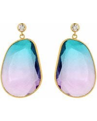 Rare Matters Jewelry - Mermaid & Ombré Glass Drop Earrings - Lyst