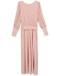 InAvati - Festive Midi Dress With Decorative Cuffs - Lyst