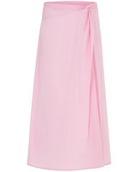 Herfetch - Blush Midi Skirt - Lyst