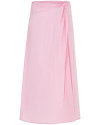 Herfetch - Blush Midi Skirt - Lyst