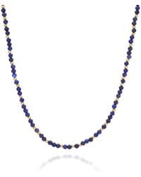Nellou Jewellery - Jewel Bead September Birthstone Necklace Plated Sterling - Lyst