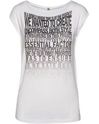 Conquista - Sleeveless Top With Word Print - Lyst