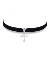 Leni James - The Mini Billie Cross Choker - Lyst