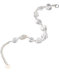 Zynnia Collective - Neutrals See Through Pebble Bracelet - Lyst