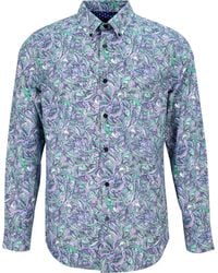 lords of harlech - Mitchell Paisley Layers Shirt - Lyst