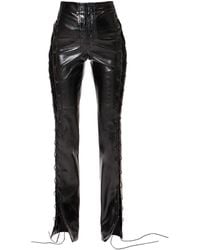 AGGI by HALEWSKI - Jo Rich Vegan Leather Pants - Lyst