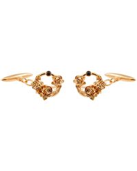 Lee Renee - Rose / Diamond Rose Halo Cufflinks Rose - Lyst