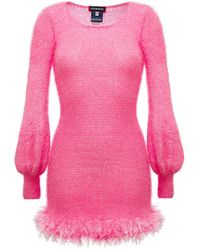 Andreeva - Handmade Knit Dress With Glitter - Lyst