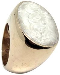 Tg-Jewellery by Tamara Gervasio - One Of A Kind Cocktail Ring With Mother Of Pearl Ceramic Enamel - Lyst