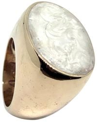 Tg-Jewellery by Tamara Gervasio - One Of A Kind Cocktail Ring With Mother Of Pearl Ceramic Enamel - Lyst