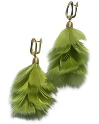 Babaloo - Feather Cascade Earrings - Lyst