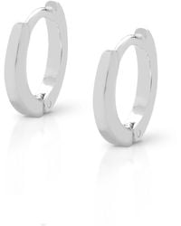 Nellou Jewellery - Nell Huggie Earrings Sterling Small - Lyst