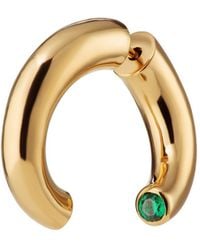 Scream Pretty - Sparkle Single Split Hoop Earring With Stone - Lyst