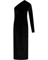 Thisisu Collection - Pera Velvet One-Shoulder Dress - Lyst