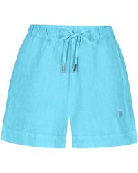 Maison Tangerine - Aqua Linen Shorts For - Lyst