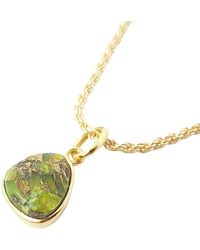 Harfi - Statement Vermeil Plated Peridot August Birthstone Crystal Rope Necklace - Lyst