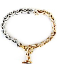 Persia Dona Jewelry - Chunky Mixed Metal & Pearls Necklace - Lyst
