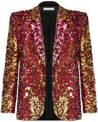 Sanctumum - Belucci Single Breasted Muticolour Sequin Blazer - Lyst