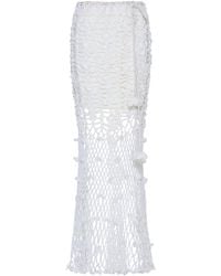 Andreeva - Vanilla Handmade Crochet Skirt - Lyst