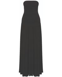 NAZLI CEREN - Amber Strapless Jersey Long Dress In - Lyst