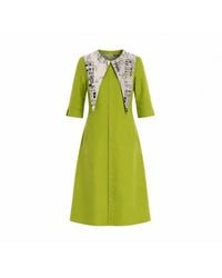 Larisa Dragna - A-Line Cotton Dress With Detachable Collar - Lyst