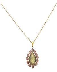 Magpie Rose - Theia Labradorite Pendant - Lyst